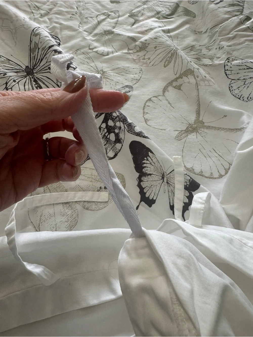 Pottery Barn Kids Rachel Zoe Butterfly Print Pillowcase and Duvet Set Full-Queen